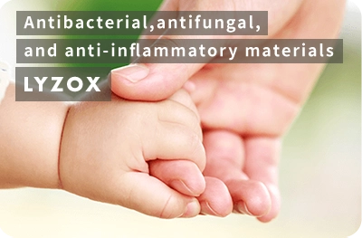 Antibacterial, antifungal, and anti-inflammatory materials LYZOX